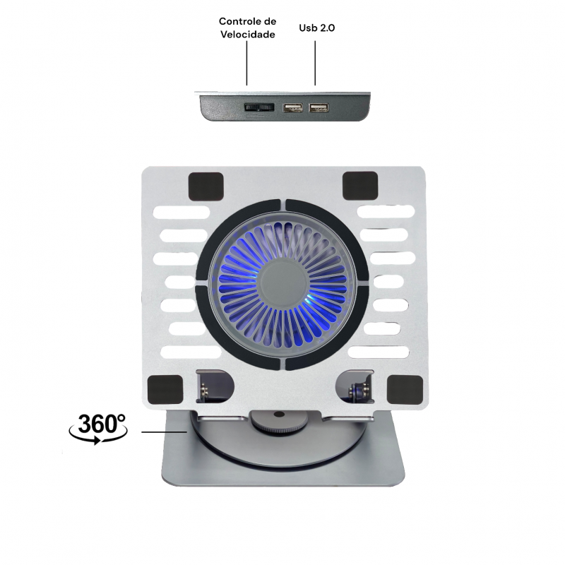 Base para Notebook Com Cooler com OR-SP244 Oberon